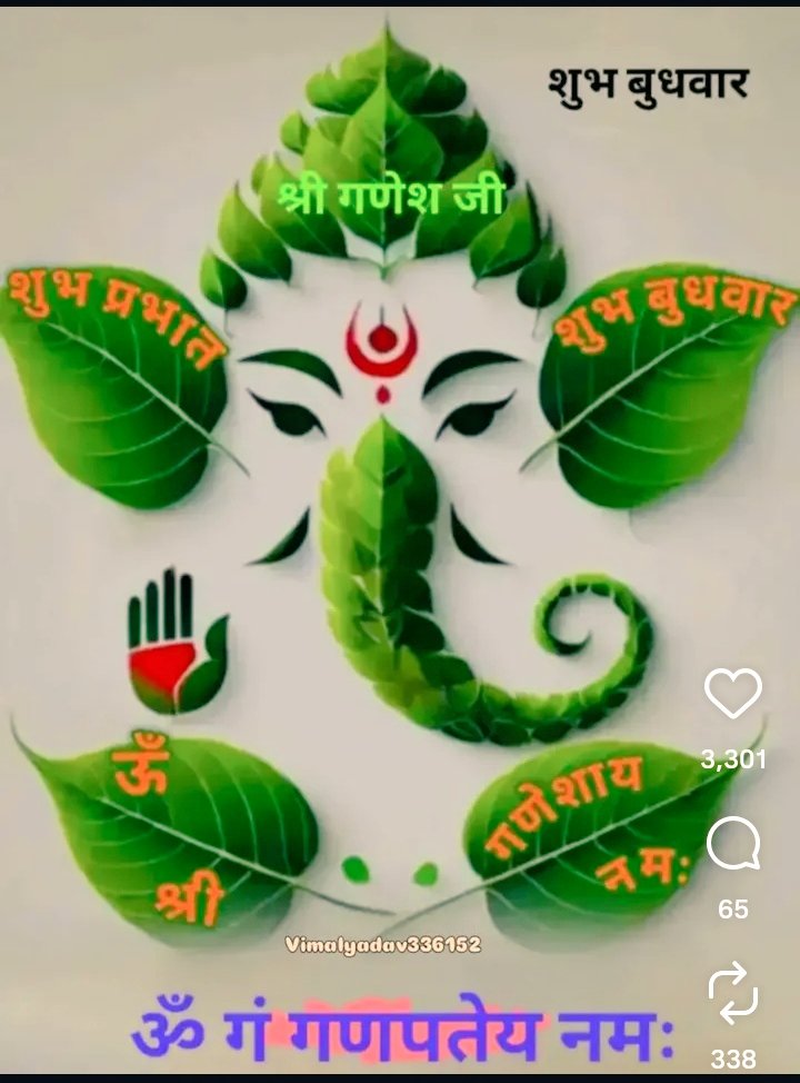 gudiya_sin53545's tweet photo. ओम गं गणपतये नमो नम
श्री सिद्धी विनायक नमो नम
अष्टविनायक नमो नम
गणपति बप्पा मौर्या!
🙏जय श्री गणेश जी🌹
❤🌺शुभ बुधवार🌻
#jaishreeganesh #GOODMORNINGXFAMILY🌅🌻 🙏🌺#HarHarMahdev 🙏🌺 https://t.co/qenVjjOq5M