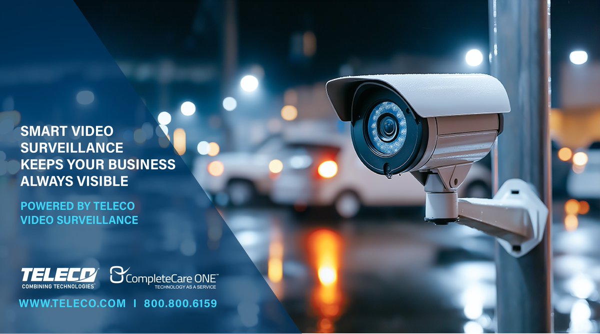 TELECOinc's tweet image. Would you know what happened overnight at your facility? Modern video surveillance delivers real-time visibility and alerts. Learn more: bit.ly/45SfC12
#VideoSurveillance #SecurityCameras #LossPrevention #FacilitySecurity #SmartSecurity #CommercialSecurity #TELECO