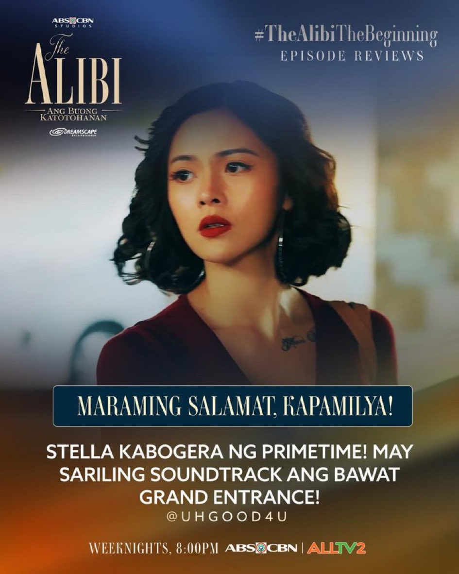 Our very own KIM CHIU is on fire giving a STELLAr performance in THE ALIBI🔥⭐️👏🏼🙌🏼

I am excited to see her performance later in episode 3😜