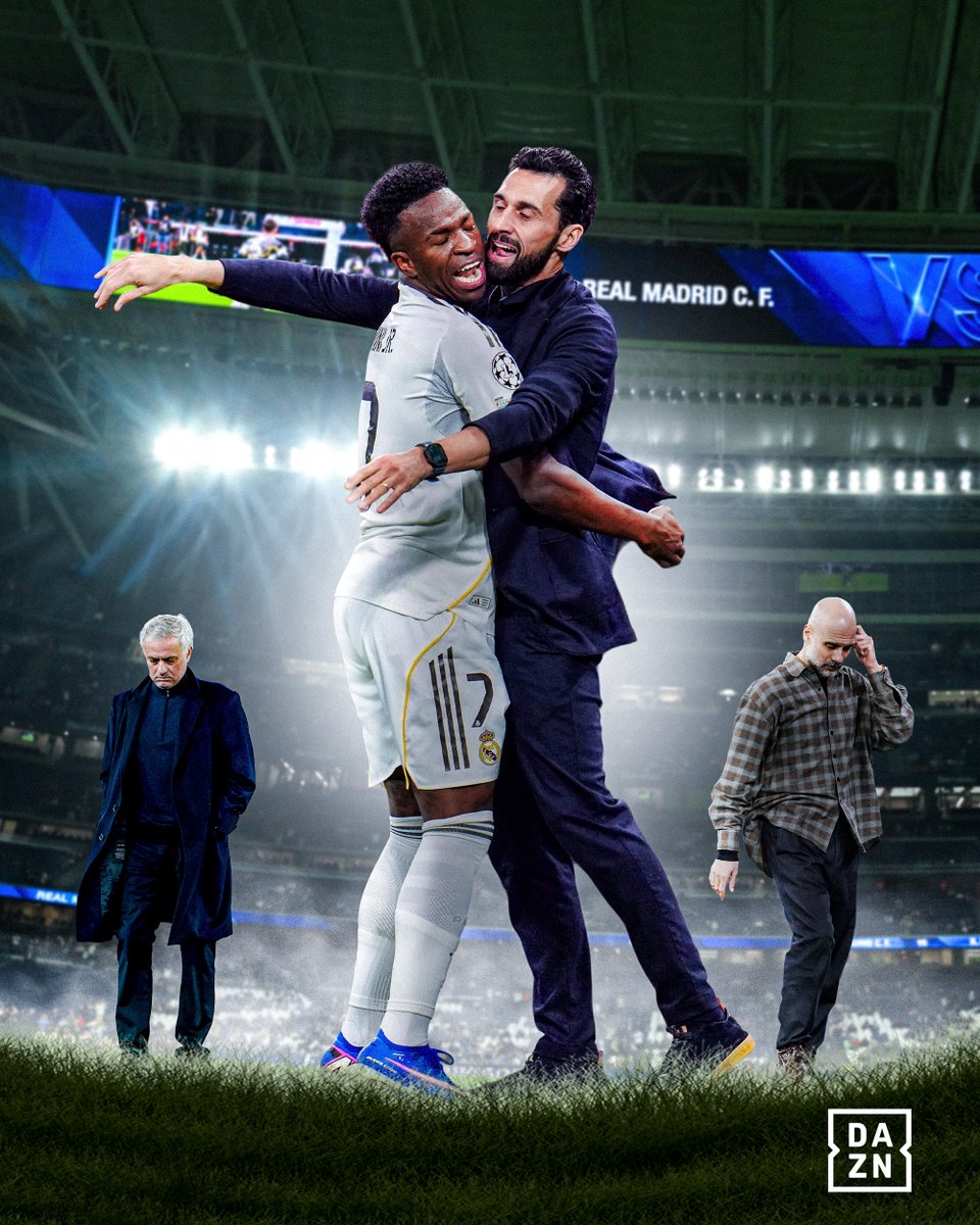 Álvaro Arbeloa knocked out both José Mourinho and Pep Guardiola in the same Champions League season. 

With Viny Jr scoring 4 goals in those ties, 2 against benfica and 2 against Man City 🤯 #UCL