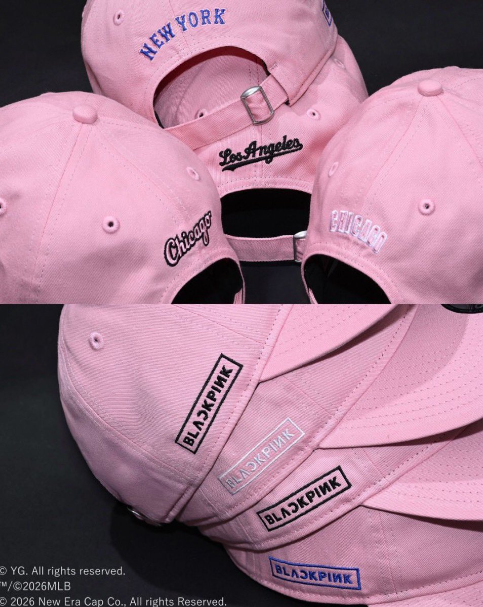 New Era®︎ x BLACKPINK x MLB トリプルコラボキャップが国内3月18日