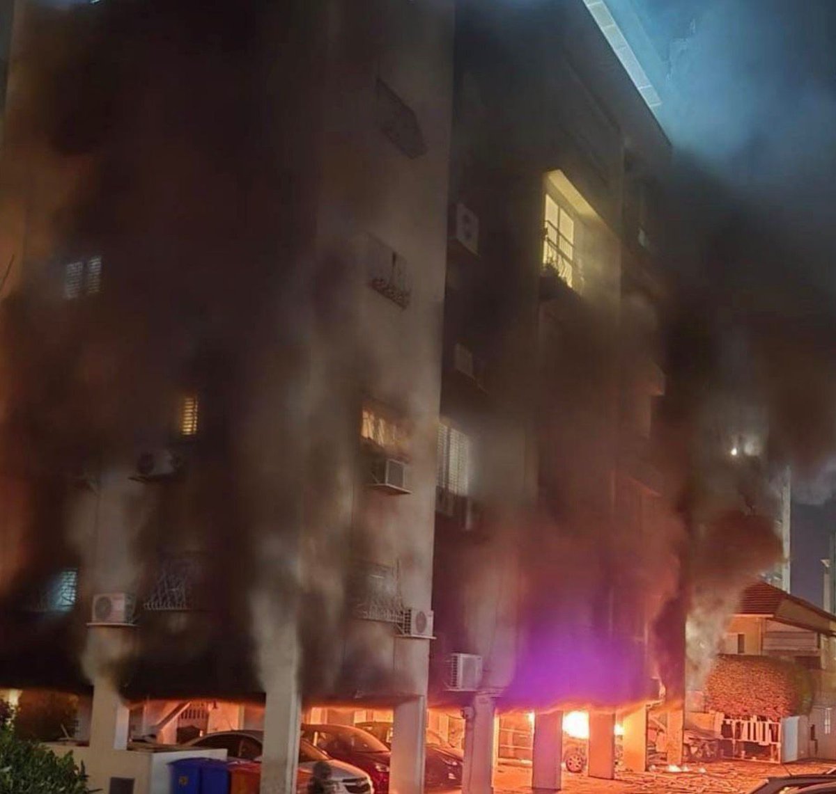 UPDATE: The man and woman in their 70s, killed tonight by the Iranian cluster missile strike in Ramat Gan, didn’t make it to the shelter in time.

They were found in the stairwell, on their way to the underground shelter in their building.

This is who the regime in Iran targets:
