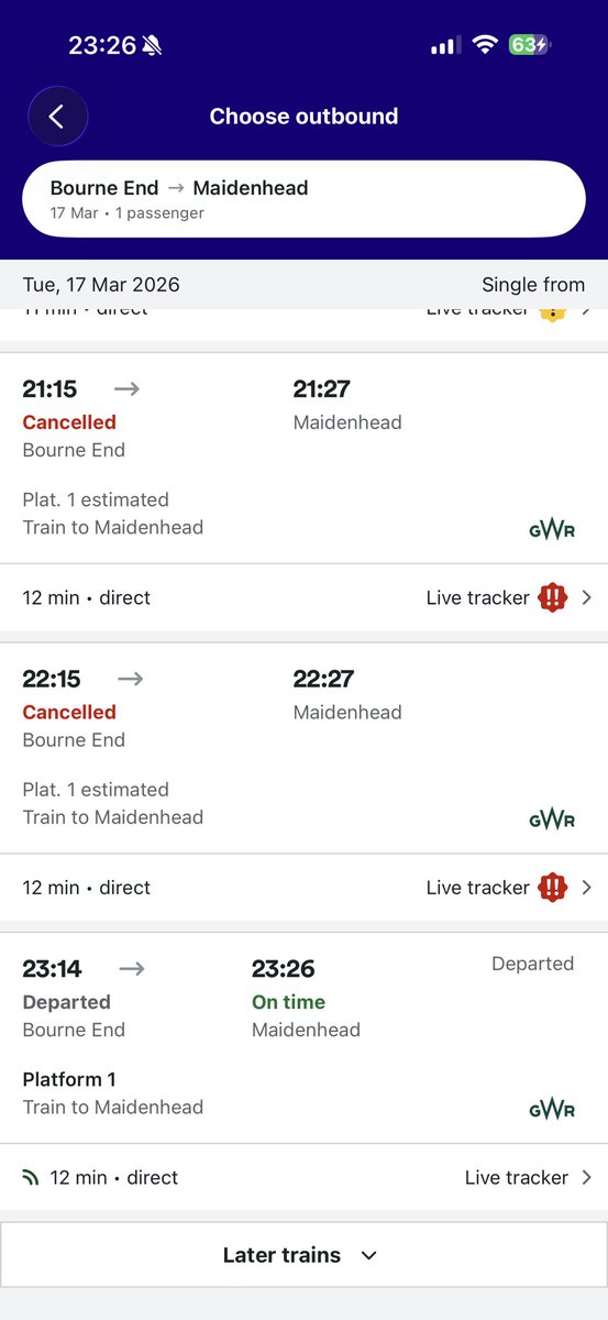 toadtomj's tweet photo. @GWRHelp why is the train constantly left running when it’s cancelled. Trainline also says it’s departed which is hasn’t… so frustrating that when it’s cancelled you can’t just turn the train off and stop polluting the air unnecessarily. https://t.co/PScSzbIVlu