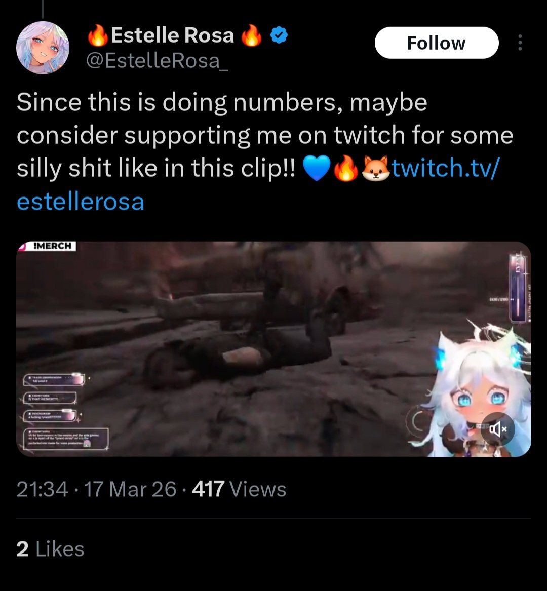 Accuses others of grifting
Meanwhile begging for twitch views in the same thread.... can't make it up