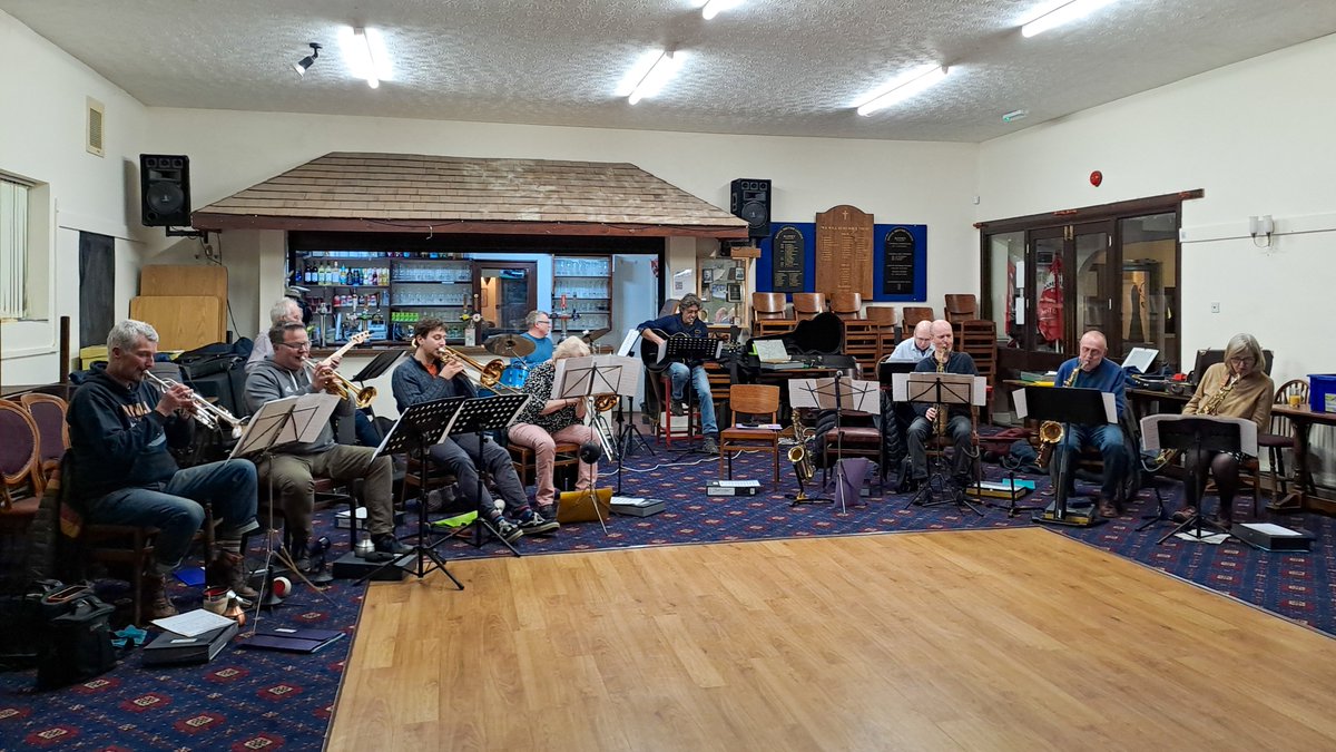 RadioDaysBand's tweet photo. Tonight's rehearsal was absolutely crackin'!
We are really looking forward to joining our friends the Velvet Tones on Thursday night for the Double Header. Hope to see you there! https://t.co/Bj38iO1Dpx