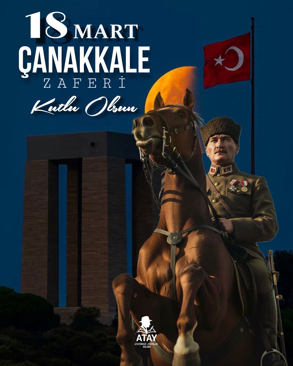 Ataykoeln's tweet photo. 18 Mart 1915’te kazanılan Çanakkale Zaferi, Türk milletinin bağımsızlık ve vatan sevgisi uğruna gösterdiği eşsiz direnişin simgesidir. Bu zafer, yalnızca bir askeri başarı değil, aynı zamanda bir milletin kaderini değiştiren tarihi bir dönüm noktasıdır.

18 Mart Çanakkale Zaferi kutlu olsun 🇹🇷

#ATAY #Atatürk #çanakkalegeçilmez #çanakkalezaferi #cumhuriyet