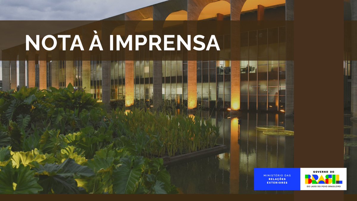 Itamaraty Brasil 🇧🇷 tweet media