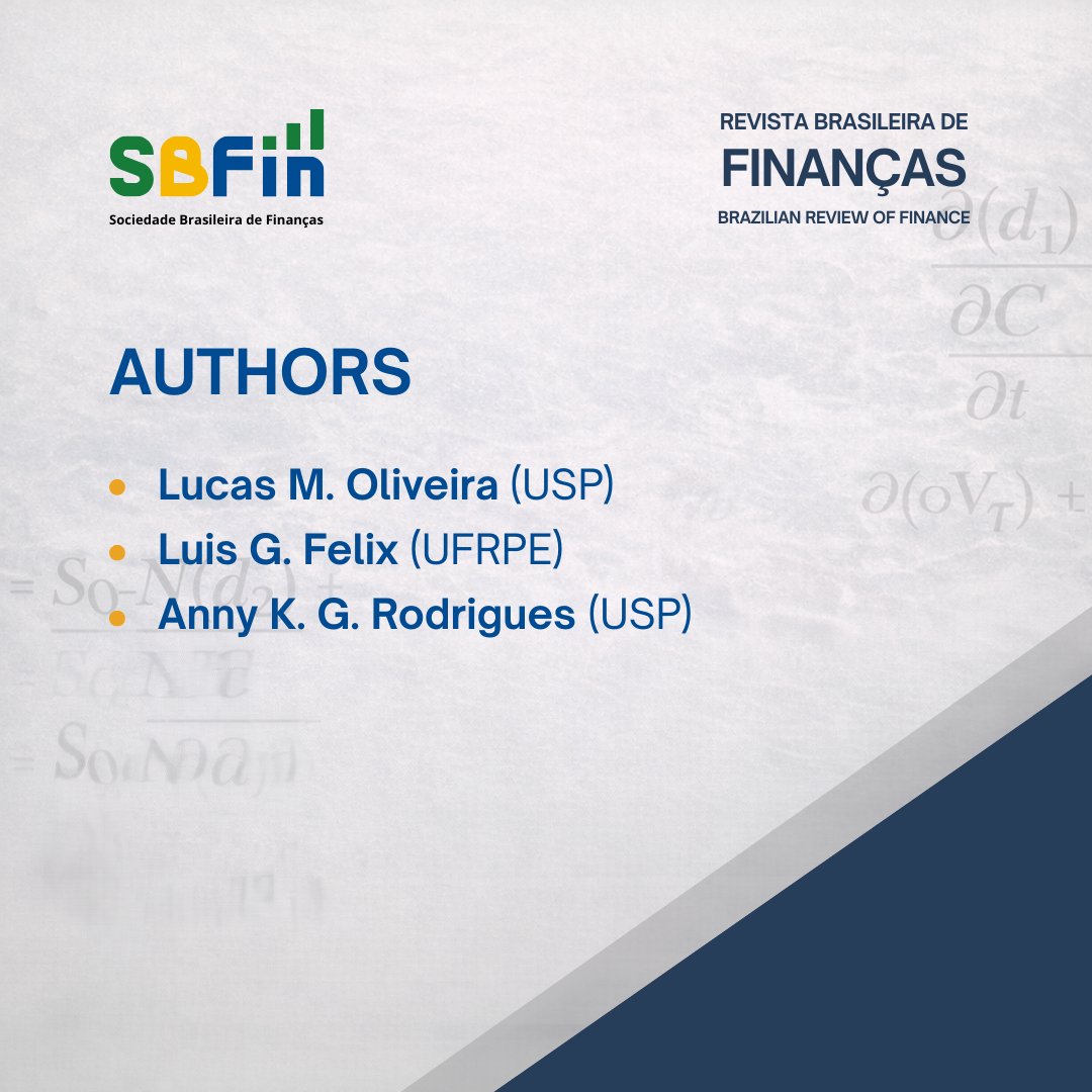 Sociedade Brasileira de Finanças (SBFin) tweet media