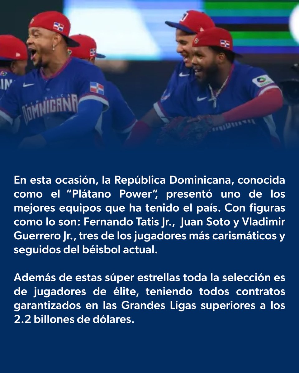 paulmaldonado28's tweet photo. Como amante del béisbol y orgulloso seguidor de nuestra selección dominicana, no podía dejar pasar la oportunidad de expresar mi más sincero agradecimiento a cada uno de estos peloteros a través de mi más reciente artículo de opinión. 🇩🇴💪🏻

🔗 https://t.co/ehBacQZamx https://t.co/6CxcAnvwBm