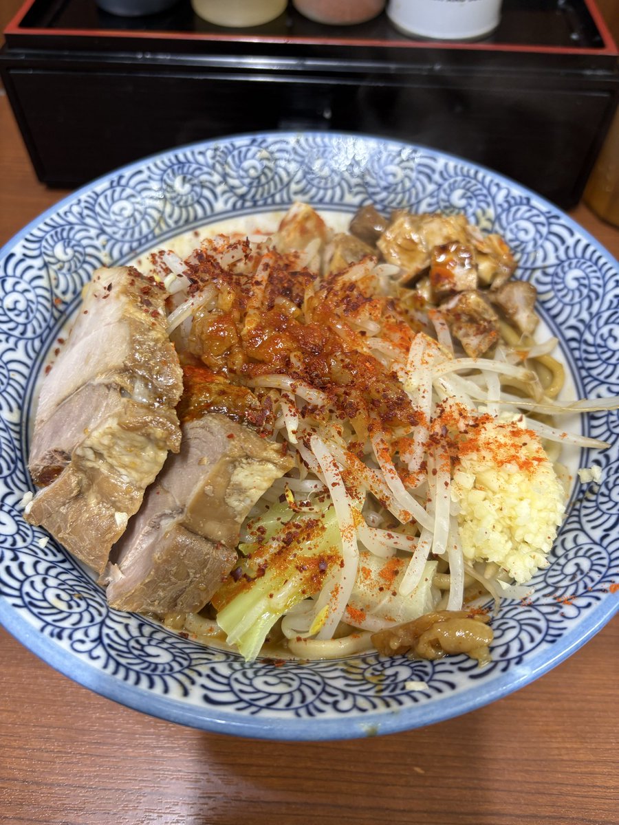 ラーメン　立川田田@立川
限定　汁なし⚫︎D⚫︎坦々🍜🌶️
（辛さ基本）（チャーシュー2枚🥩）

#立川
#らーめん
#田田
#限定