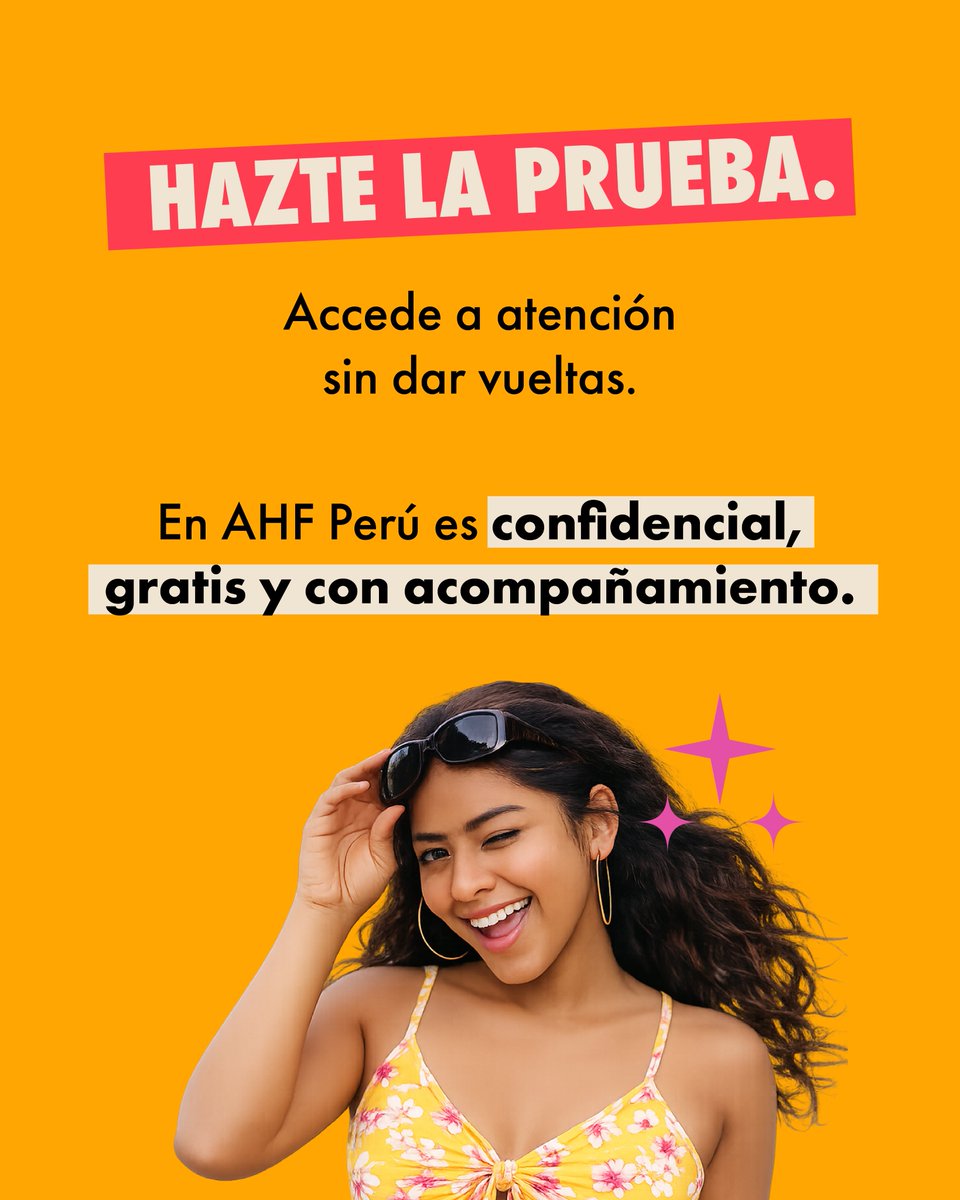 AHF_PERU's tweet photo. En AHF Perú puedes acceder a prueba de VIH gratuita y confidencial, además de orientación en salud sexual. https://t.co/h7e8JtBXYX