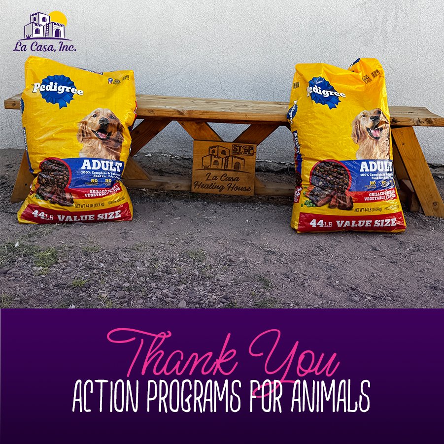 LacasaincNM's tweet photo. Huge thanks to ACTion Programs for Animals for their generous dog food donation! πΆπ #APALasCruces #LaCasaInc #CommunityPartners #PetSupport #LasCrucesStrong #Grateful https://t.co/coqWNvyHdZ