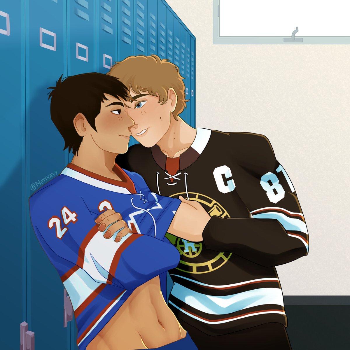 Un poco de #hollanov 🏒 

#heatedrivalry #heatedrivalryfanart