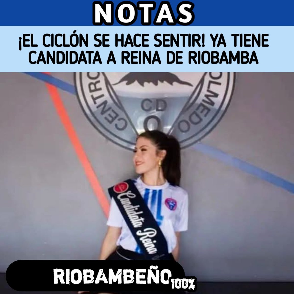 ¡Riobamba! El Centro Deportivo Olmedo no solo mete presión en la cancha… también llega con toda a la elección de Reina 

María Gabriela Ortiz es la elegida para representar al Ciclón de los Andes en este evento, llevando con orgullo los colores rojo y azul  💪❤️🩵