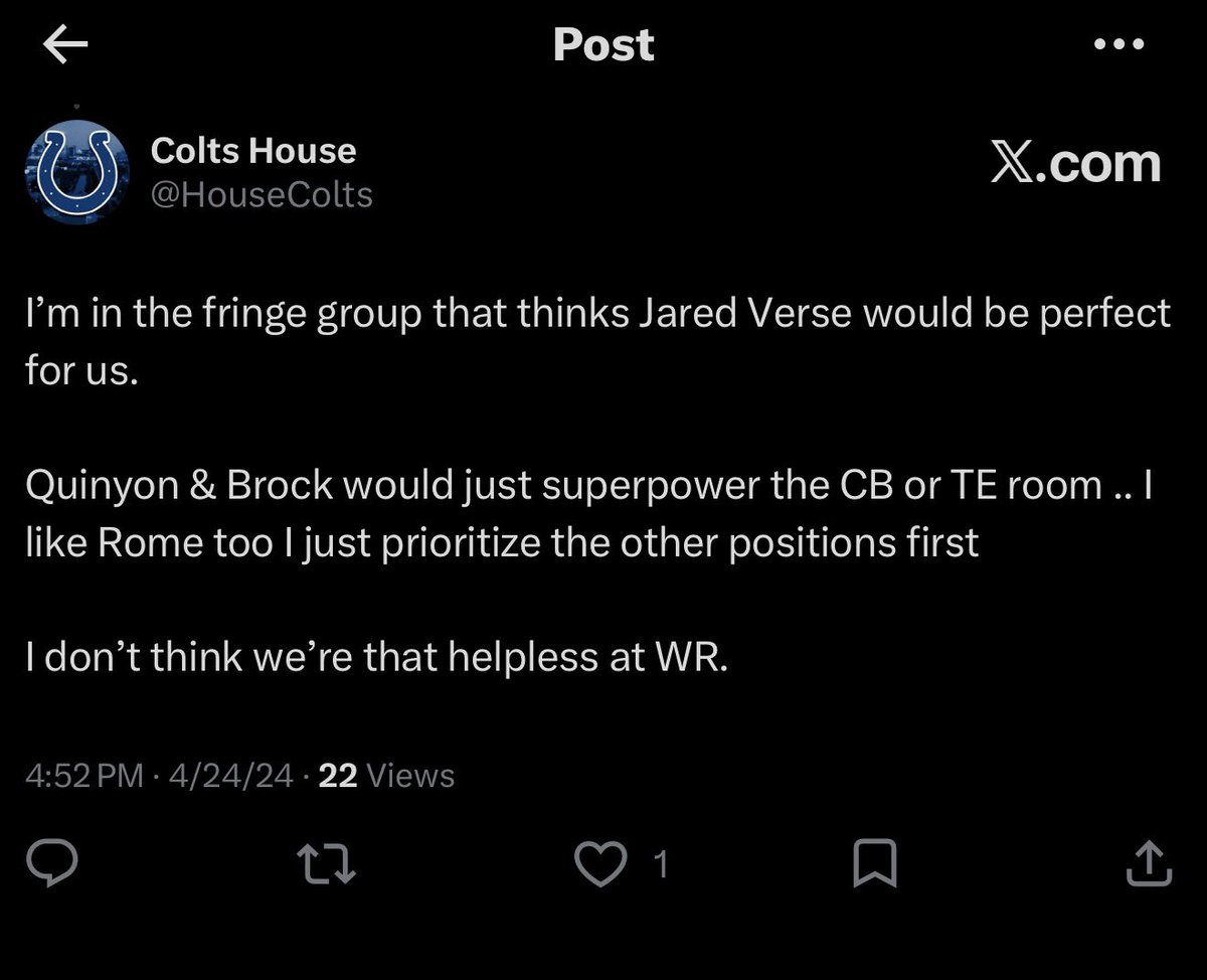 Colts House tweet media