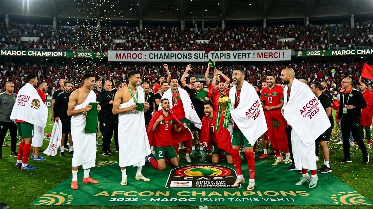 Usmaanibnumar's tweet photo. Félicitions @FRMFOFFICIEL 😂 on vous envoie votre trophée 🏆 et médailles 🥇 libérez nos supporters maintenant 🚶🏾‍♂️‍➡️
#caf #afcon #maroc2025 #can https://t.co/5Pua8YSAMX