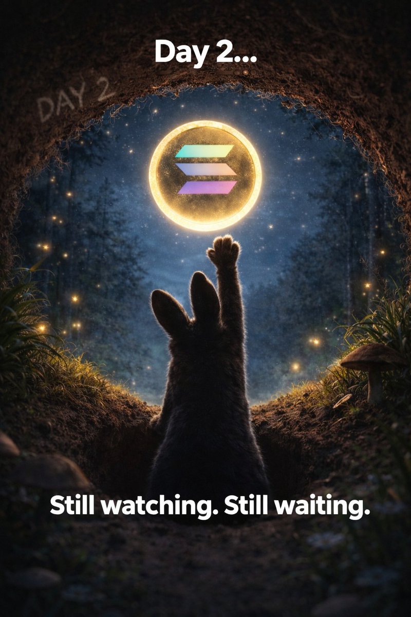 Bunnillionaire's tweet photo. Day 2..
Still watching.Still waiting.
#Solana #TheWarren https://t.co/uQeWsHCbKG