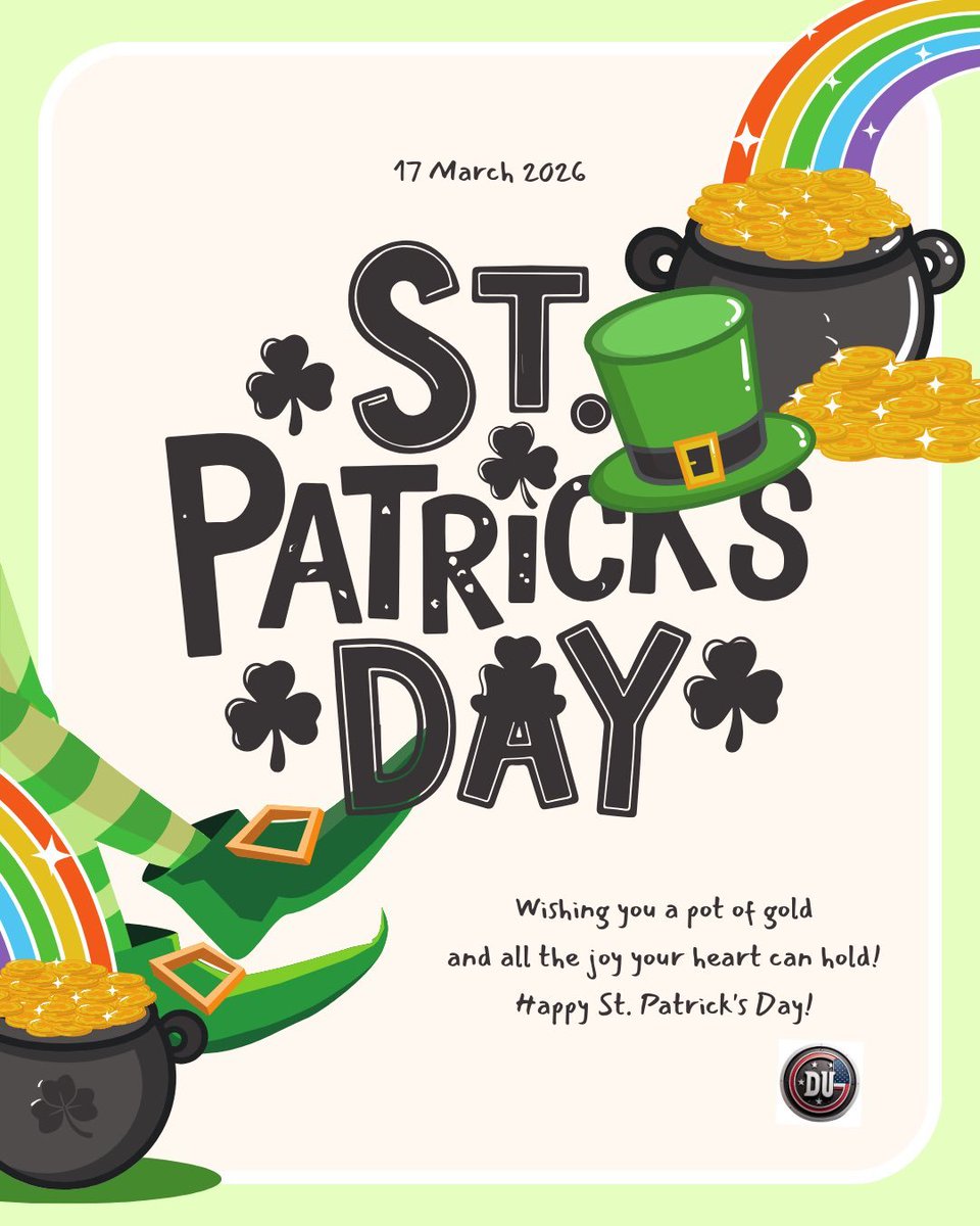 DUnitedGraphics's tweet photo. Dems United Galley wishes all of our followers a very Happy St. Patrick's Day today.

Enjoy the green beer!!!

#DemsUnited
#SaintPatricksDay https://t.co/jCQMfU0nUD
