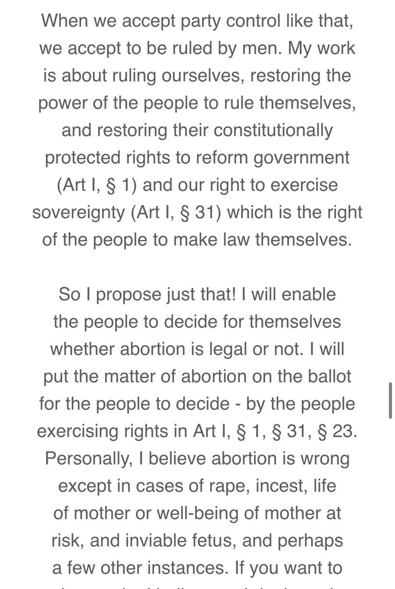 AbolitionWomen's tweet photo. Was looking through different primaries in our state (TN) and saw where a Republican candidate vowed to  put abortion on the ballot and just be done with it 😵‍💫😵‍💫. 

“I will enable people to decide for themselves whether abortion is legal or not.”

#Plexit https://t.co/UWIdFUkVID
