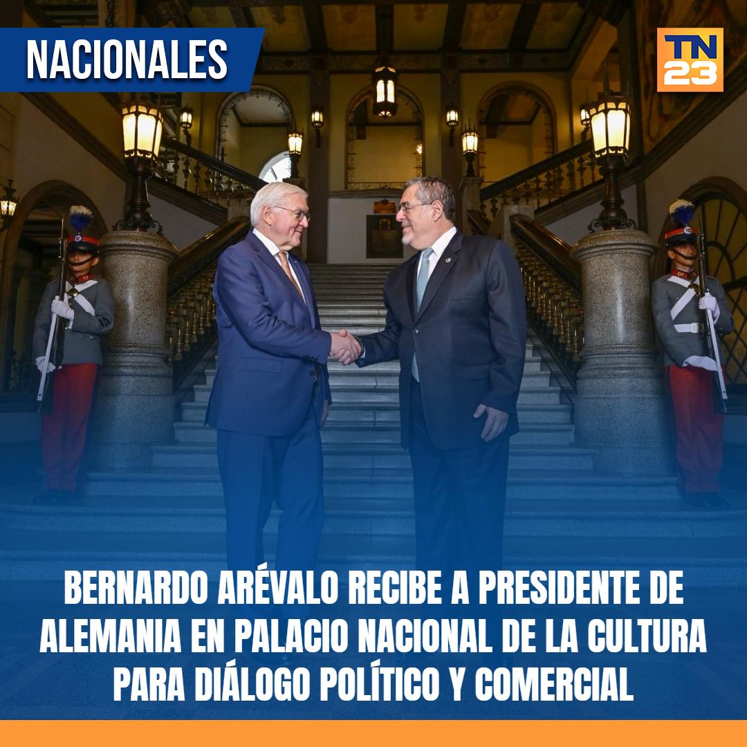 TN23NOTICIAS's tweet photo. #Mandatario #Bernardo #Arévalo #recibe a #presidente de #Alemania en #Palacio #Nacional de la #Cultura para diálogo político y comercial ➡️ https://t.co/MhnkFH6Ctc https://t.co/nx00bMVv8z