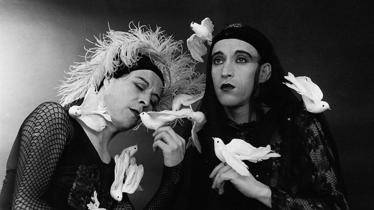 Gabrielgtzg's tweet image. La #Expo con el trabajo de las "Yeguas del Apocalipsis", Francisco Casas y #PedroLemebel, se exhibe en el Museo Nacional de Bellas Artes de Chile. 

La expo luego viajará a México para exhibirse en el @museodelchopo