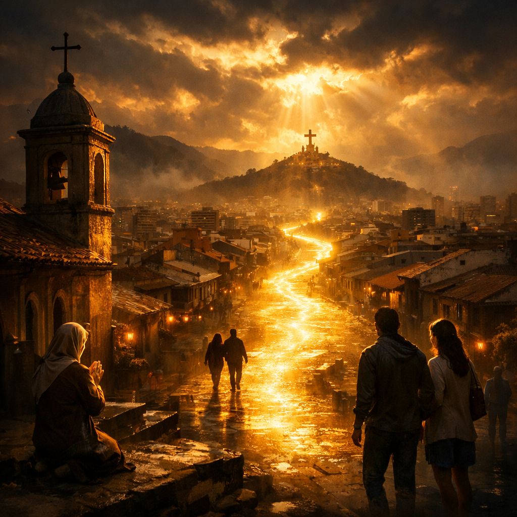 CRISTOVISION's tweet photo. Cuando todo parece temblar, recuerda: Dios es nuestro refugio y nuestra fuerza.
No temas. El Señor camina con su pueblo y sostiene la historia.
Hoy vuelve tu mirada a Él: con nosotros está el Señor. 🙏
#Salmo45 #ConfianzaEnDios #Cristovisión https://t.co/3nq4oNDNMm