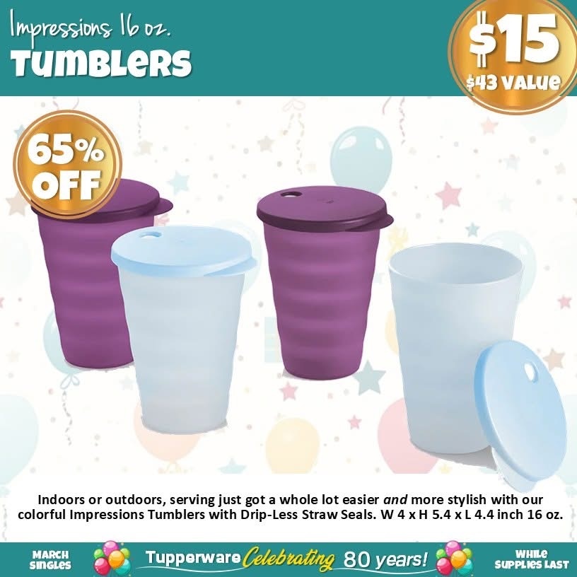 MB_TupParties's tweet photo. Big deals on Tupperware kitchen favorites! 🎉
🥣 Wonderlier Bowl 5-pc Set-  4 options
🥤 Impressions 16 oz Tumblers
📦 Basic Bright Square Set (14-pc)
Everyday essentials @ can’t-miss $ while supplies last! 🏃💨
Grab yours 👇
https://t.co/SYfYnMWSxF

#Tupperware #sales  #deals https://t.co/Is9z1Blxn0