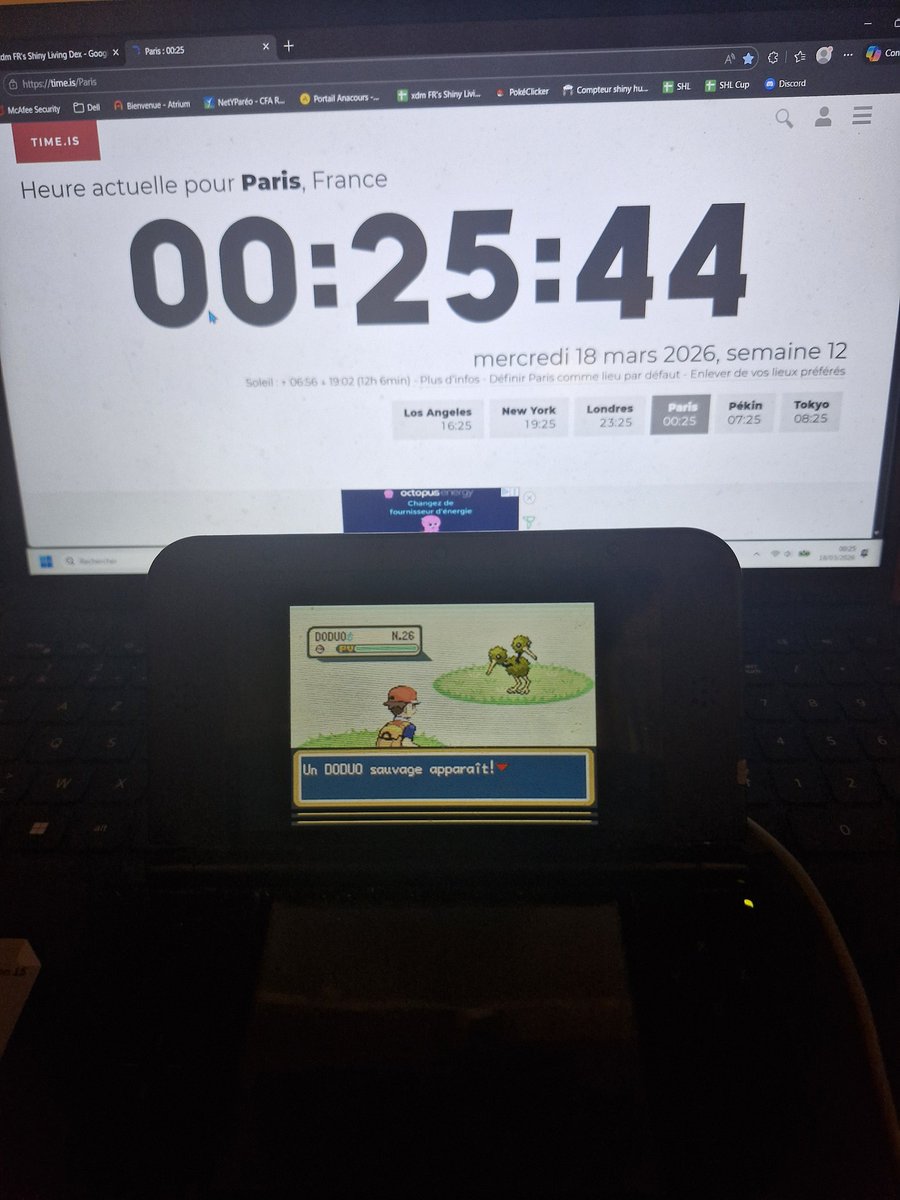 XdmFr's tweet photo. "Ouai xdm fait Doduo car tu l’as commencer en 2025 et Tortipouss c’est long" ok je veux bien, 24598 rencontres... rien que la phase 3, à 64.52%... merci à tous
4eme shiny du Bingo 2026
#SHLS14 #SHLCUP4 https://t.co/1lvJhK90sF