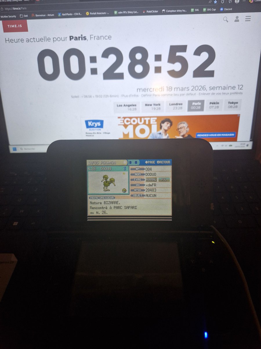 XdmFr's tweet photo. "Ouai xdm fait Doduo car tu l’as commencer en 2025 et Tortipouss c’est long" ok je veux bien, 24598 rencontres... rien que la phase 3, à 64.52%... merci à tous
4eme shiny du Bingo 2026
#SHLS14 #SHLCUP4 https://t.co/1lvJhK90sF