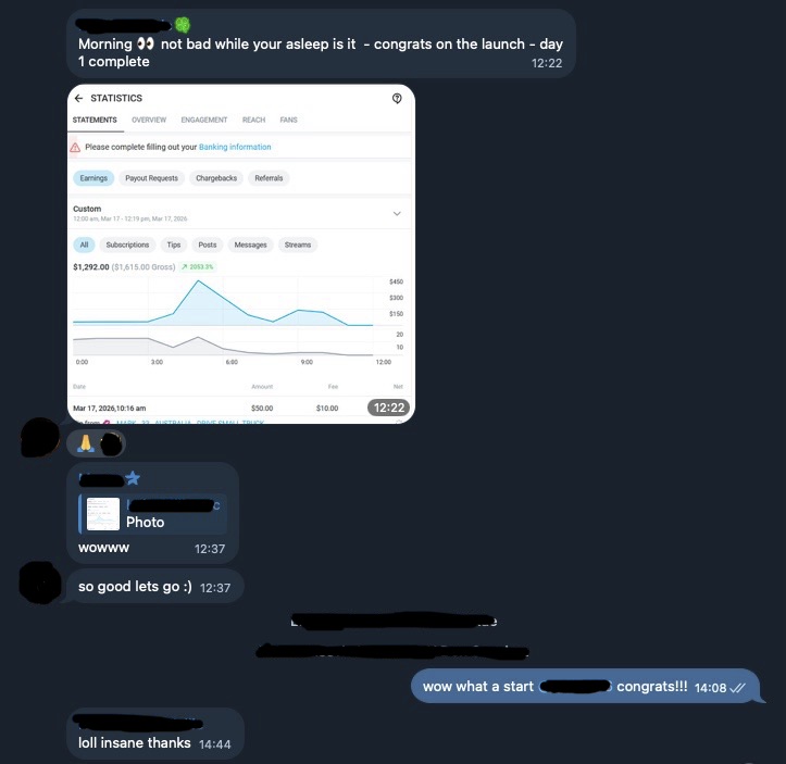 ldvmodels's tweet photo. Over $1k in her first 24hours.

No relying on social media algorithms or going viral - our anonymous strategy delivers traffic quickly allowing models to hit the ground running. https://t.co/SzVANh3XeK
