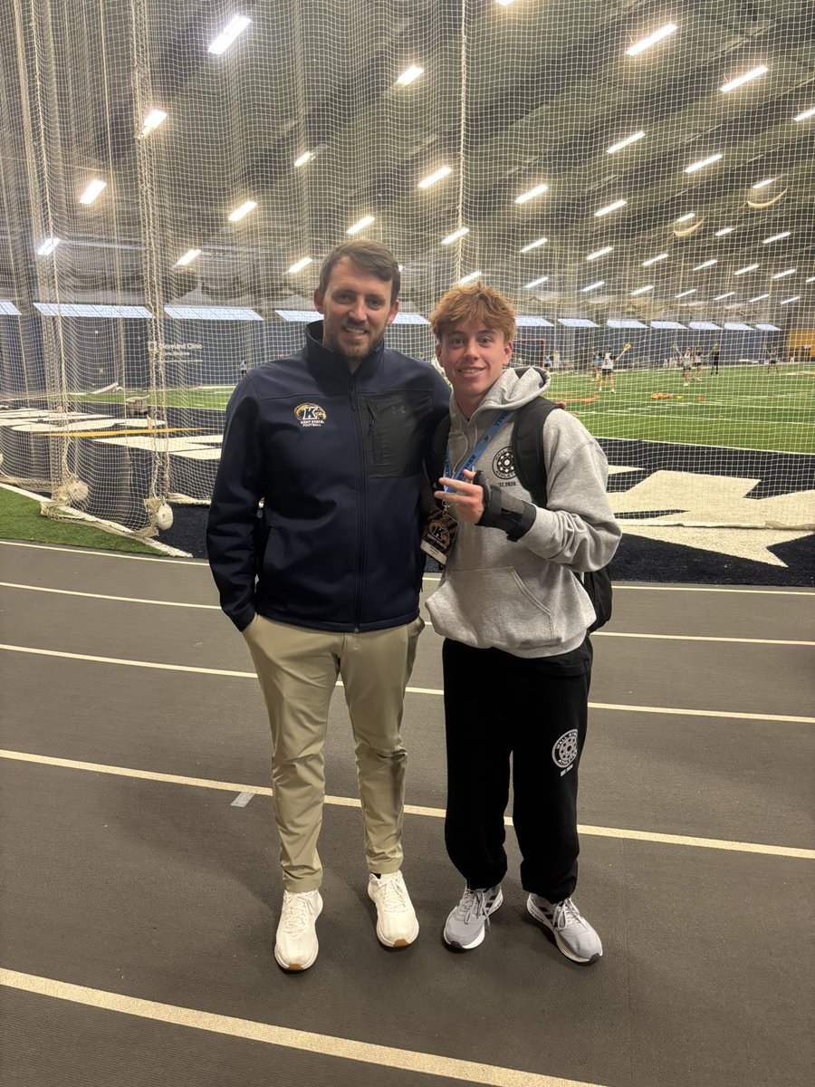 JackHenry32755's tweet photo. Had a great day at @KentStFootball. Loved the energy and coaching staff. Thank you for the experience @FlashTanski https://t.co/DsfU8yMq91