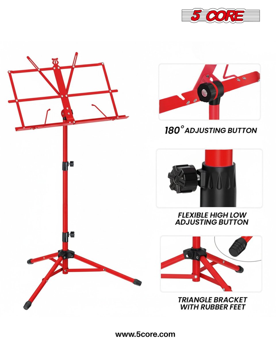 5CoreUSA's tweet photo. Keep your music at the perfect height and angle. 🎼
This sheet music stand is adjustable, stable, and ideal for practice, rehearsals, and performances.

#SheetMusicStand #MusicGear #PracticeSmart #MusiciansLife #MusicAccessories #PerformanceGear #MusicSetup #ProMusician https://t.co/FWXU5PS75H