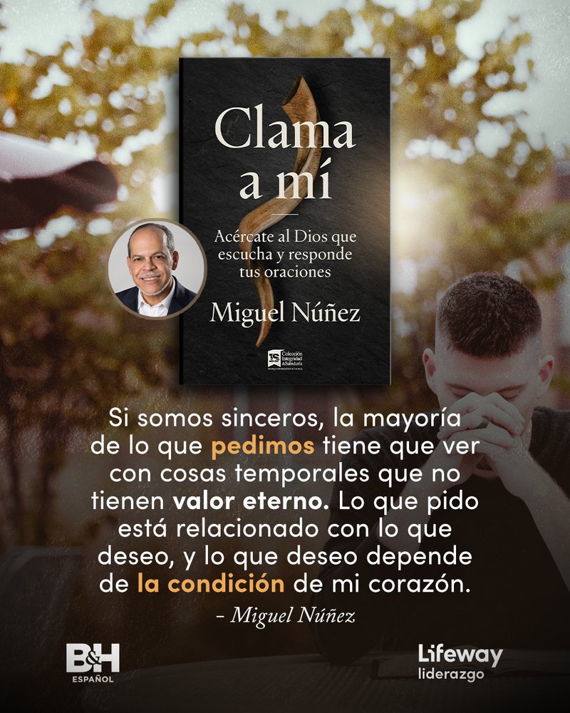 ¿Cómo aprender a orar bíblicamente? Este libro te explicará cómo hacerlo y sobre todo a usar las oraciones que se encuentran en la Biblia. Muestra t.ly/kkP9m Amazon t.ly/-ZVkx Lifeway t.ly/rDcdu Cb t.ly/_41jC