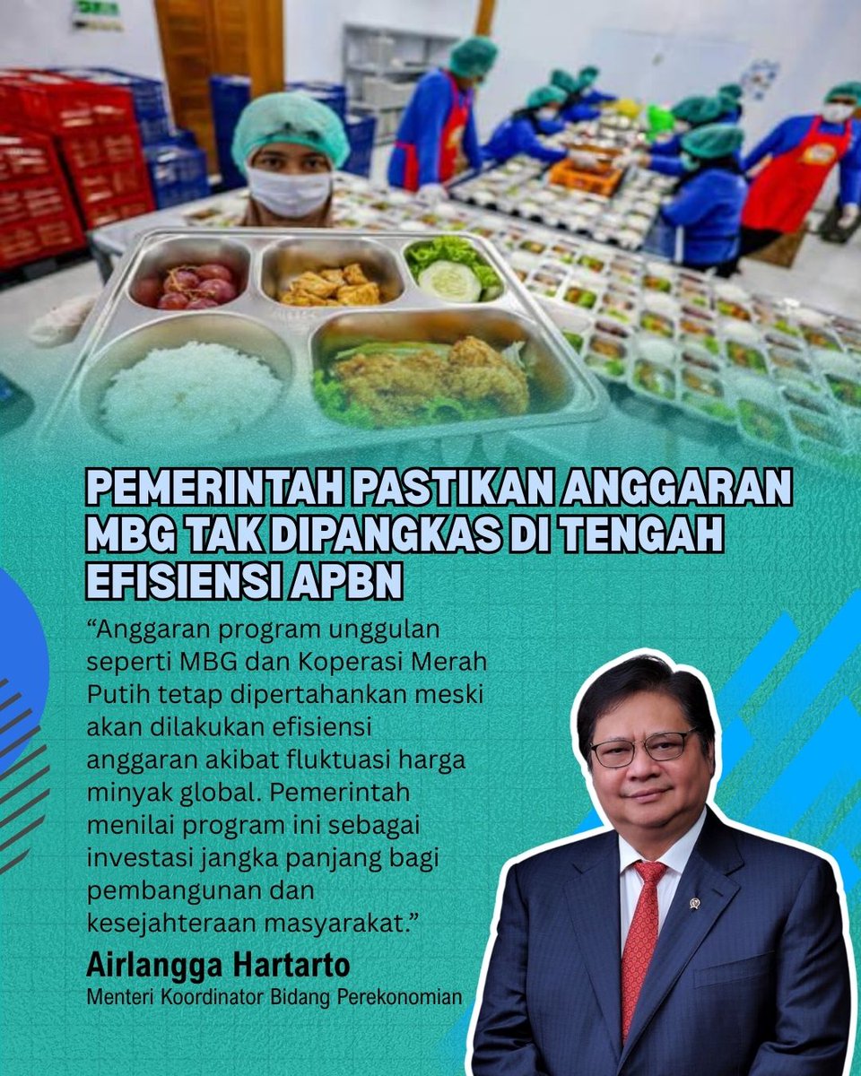 Program MBG tetap jadi prioritas pemerintah dengan anggaran Rp335 triliun. MBG tidak hanya menyediakan gizi untuk masyarakat berpendapatan rendah, tetapi juga mendukung ekonomi lokal melalui belanja pada petani.

#ProgramMBG #MakanBergiziGratis #MBG #IndonesiaSehat