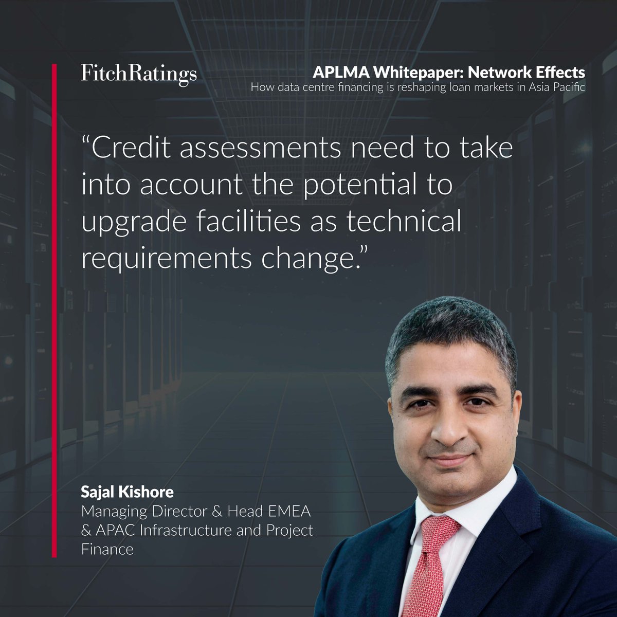 FitchRatings's tweet image. #APAC's #datacentre buildout is accelerating, but financing isn’t plug-and-play. Borrowers are diversifying funding as lenders weigh limits &amp;amp; protections. Fitch Ratings supported APLMA’s whitepaper with Latham &amp;amp; Watkins. Learn More: ow.ly/mEjl50Yv50I
#Loanmarket #CreditRisk