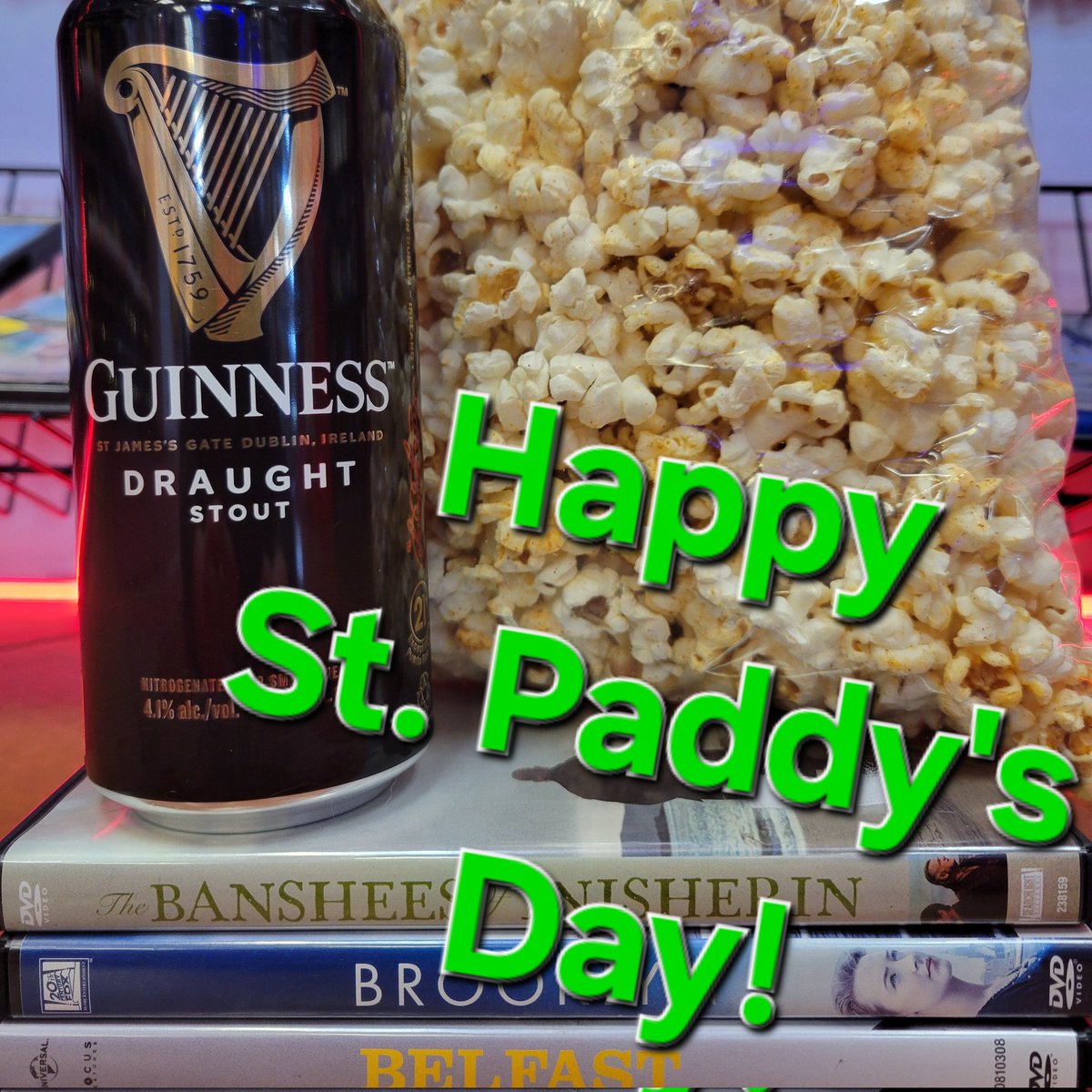 MacReelVideo's tweet image. When St.Paddy's Day lands on Taco Tuesday gotta have the fiesta popcorn with the movies! 
#stpatricksday☘️ #movienight #localentertainment #mcminnvilleoregon