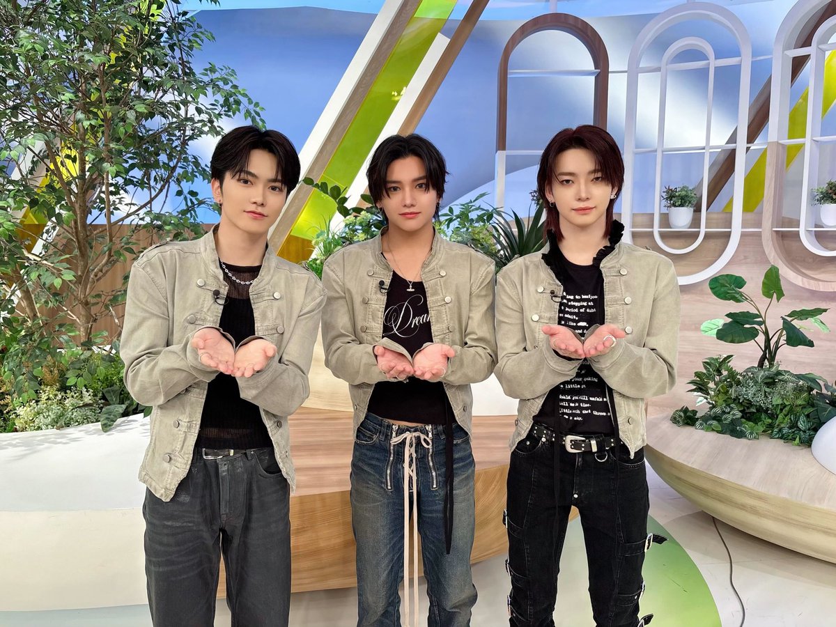 💙#aoen日和📷☀️260318 #雅久🐯 #颯太🐈‍⬛ #礼央🐰 📺日本テレビ