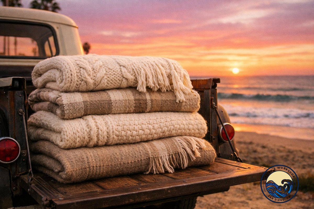 BeauJames01's tweet image. Ocean to the Mountains is all about transition! 🌊🏔️ Finishing custom blankets &amp;amp; hitting the SD sand. Marblism handles the work so we focus on waves. rileysworkshop.com Code LH39VPVC: marblism.link/brittney-lonti… #CustomGoods #WorkLifeBalance #Marblism