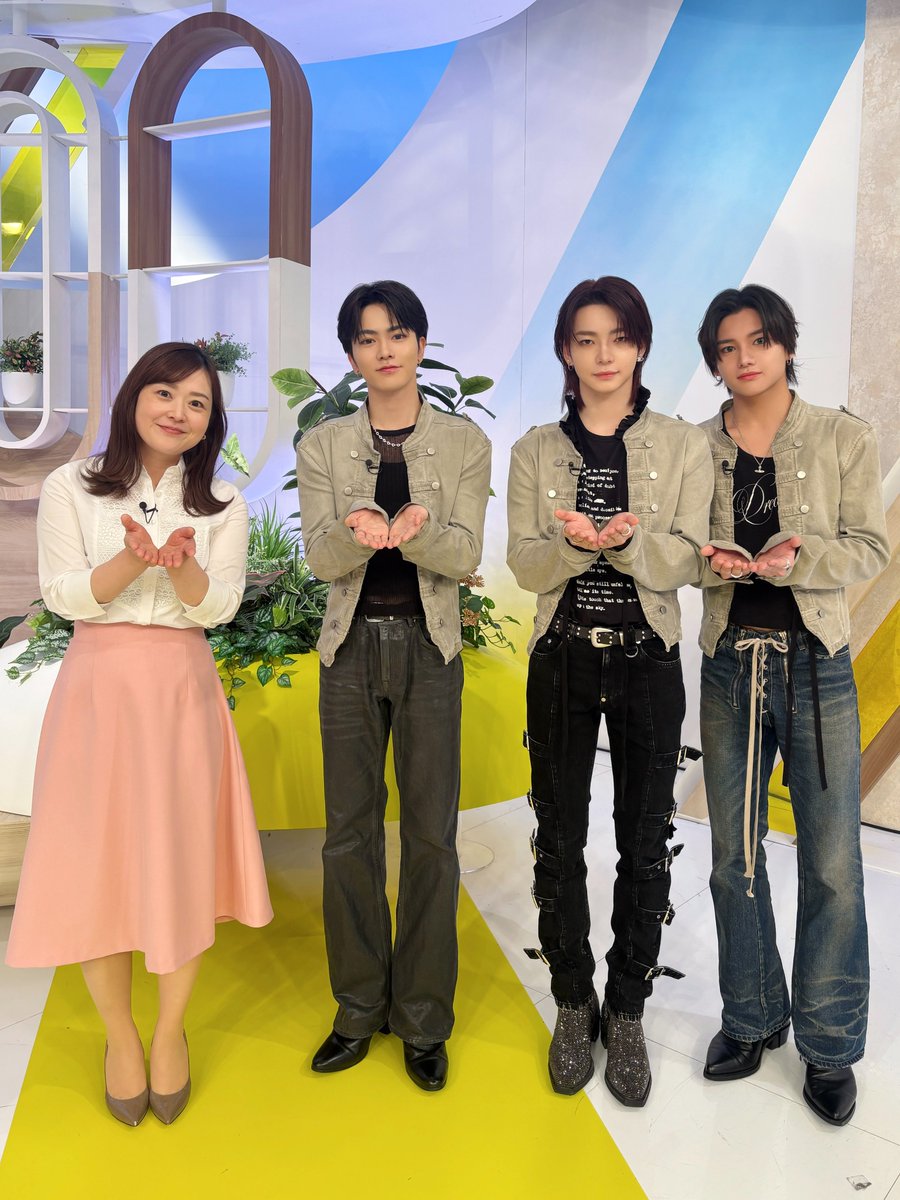 けさの #ZIP!は💭 #aoen の雅久さん,颯太さん,礼央さん お三方が