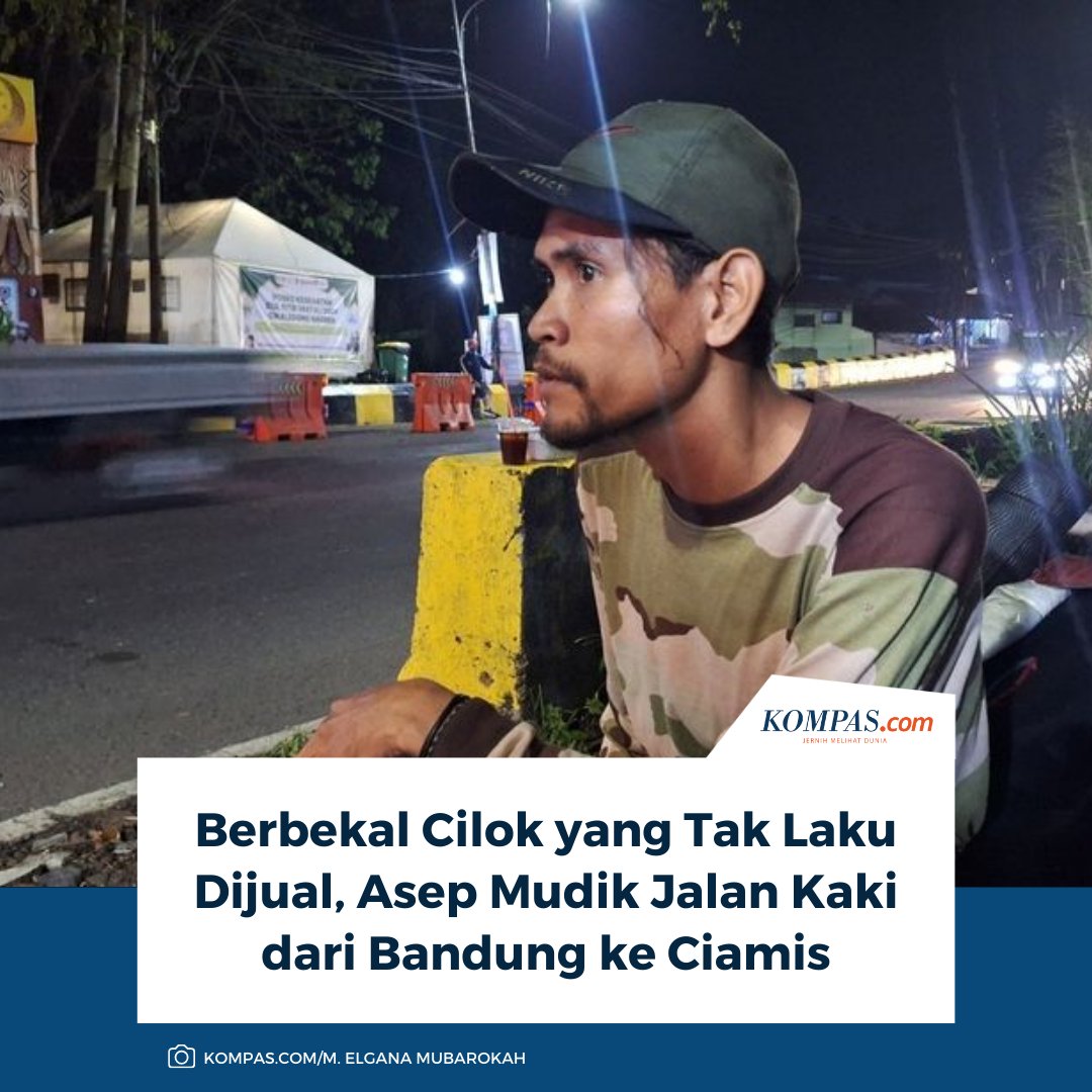 kompascom's tweet image. Dengan tas berisi beberapa potong baju, sisa cilok untuk mengganjal perut, dan perlengkapan sederhana, Asep memulai estafet perjalanannya.

Baca di sini: bandung.kompas.com/read/2026/03/1…

~AA #Bandung #Ciamis