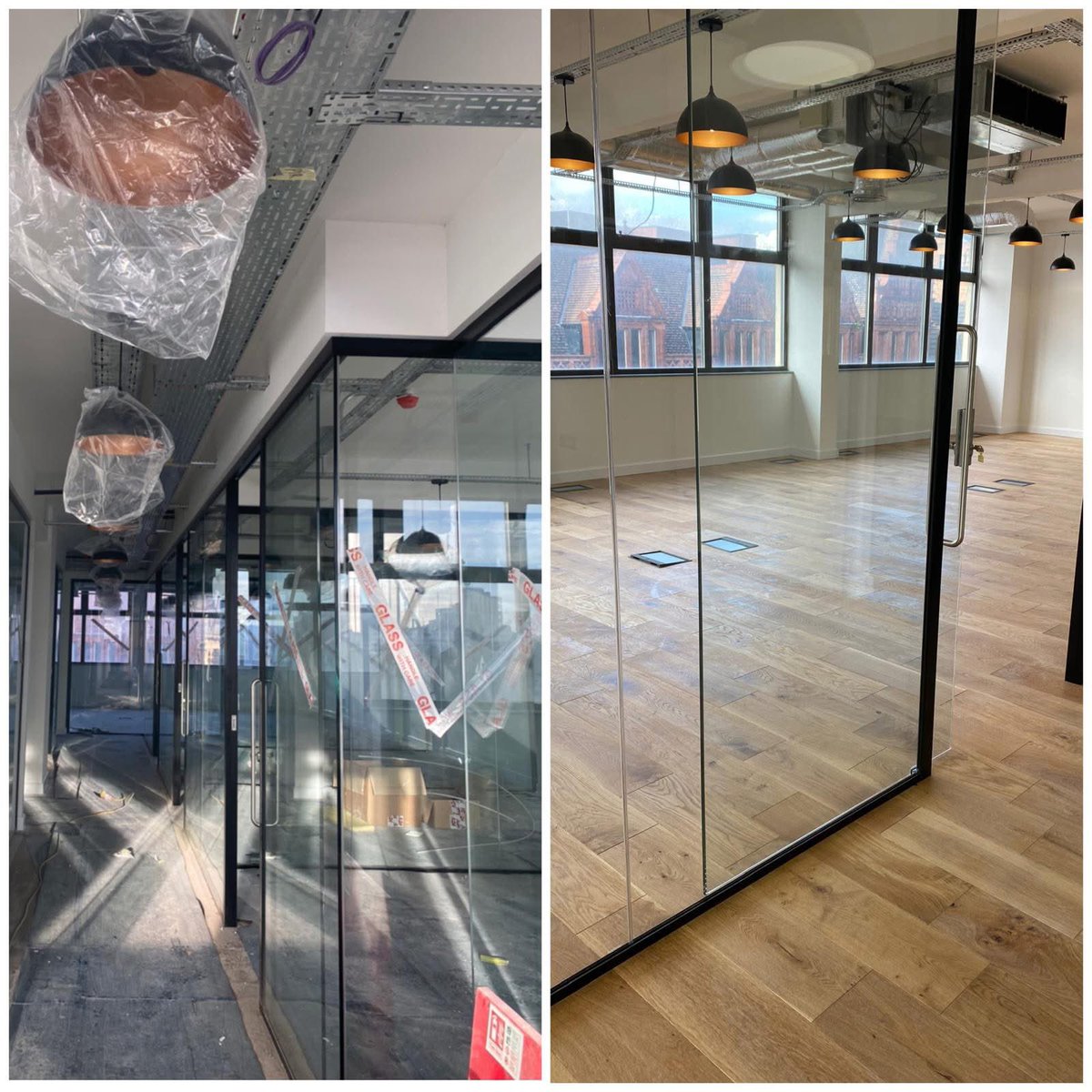 cornerstonefm1's tweet photo. From building site to business-ready 🤩
Our FM Cornerstone team recently transformed this office space from post-construction chaos to a spotless, professional environment ready for its new occupants 👏🏽
#FMCornerstone #BeforeAndAfter #OfficeTransformation #BuildersClean #Sparkle https://t.co/EtfZayCeQH