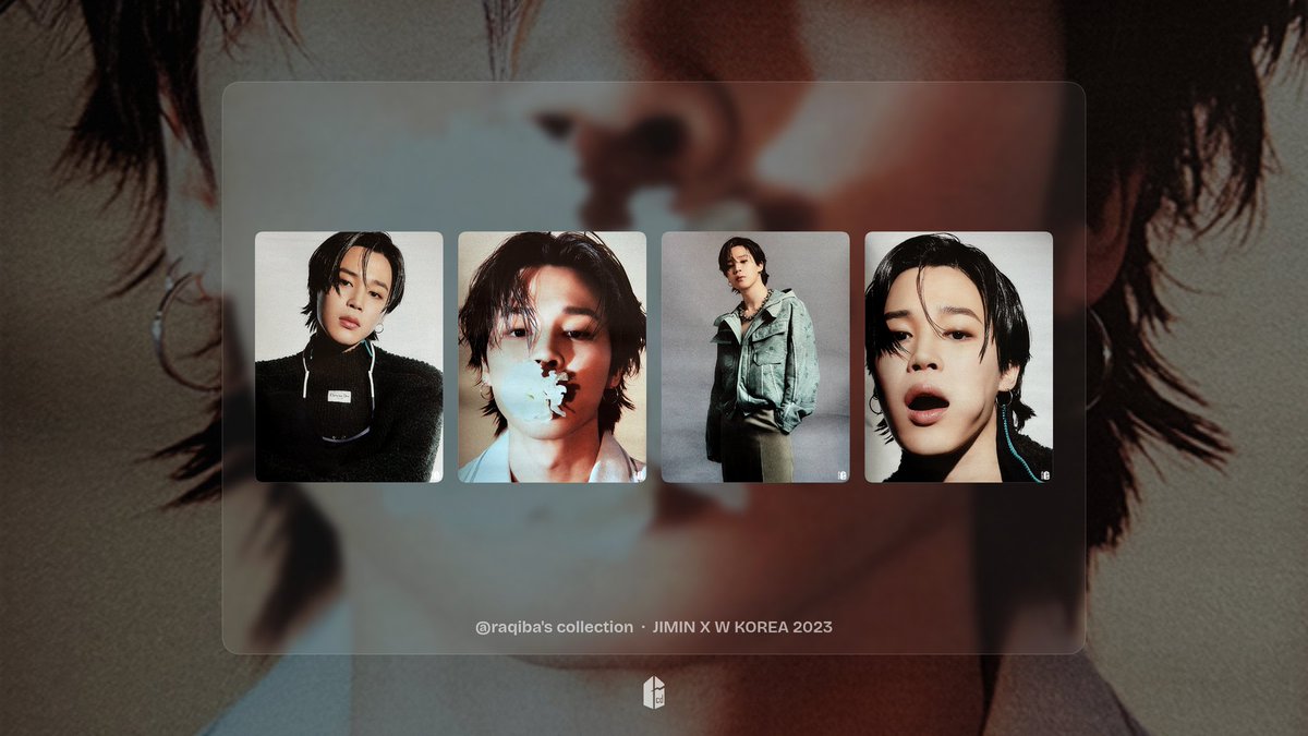 RaqibaNaz's tweet photo. My one hundred twenty-second PCs collection is JIMIN X W KOREA 2023 π
#BTS #BCDapp #BCDphotocards https://t.co/tIkyZmIeYH