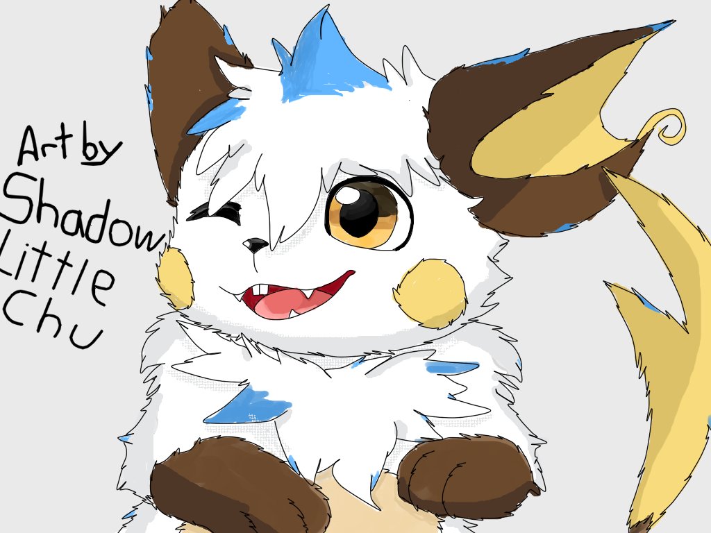 ShadowLittleChu's tweet photo. Raichu Shadow 

Btw I'm into an artist block that lasted like a few weeks, I hope doing this silly helps me to start drawing again.

#pokemonoc #raichuoc #digitalart #furry #pokesona #fursona https://t.co/bSHyk6hhIn