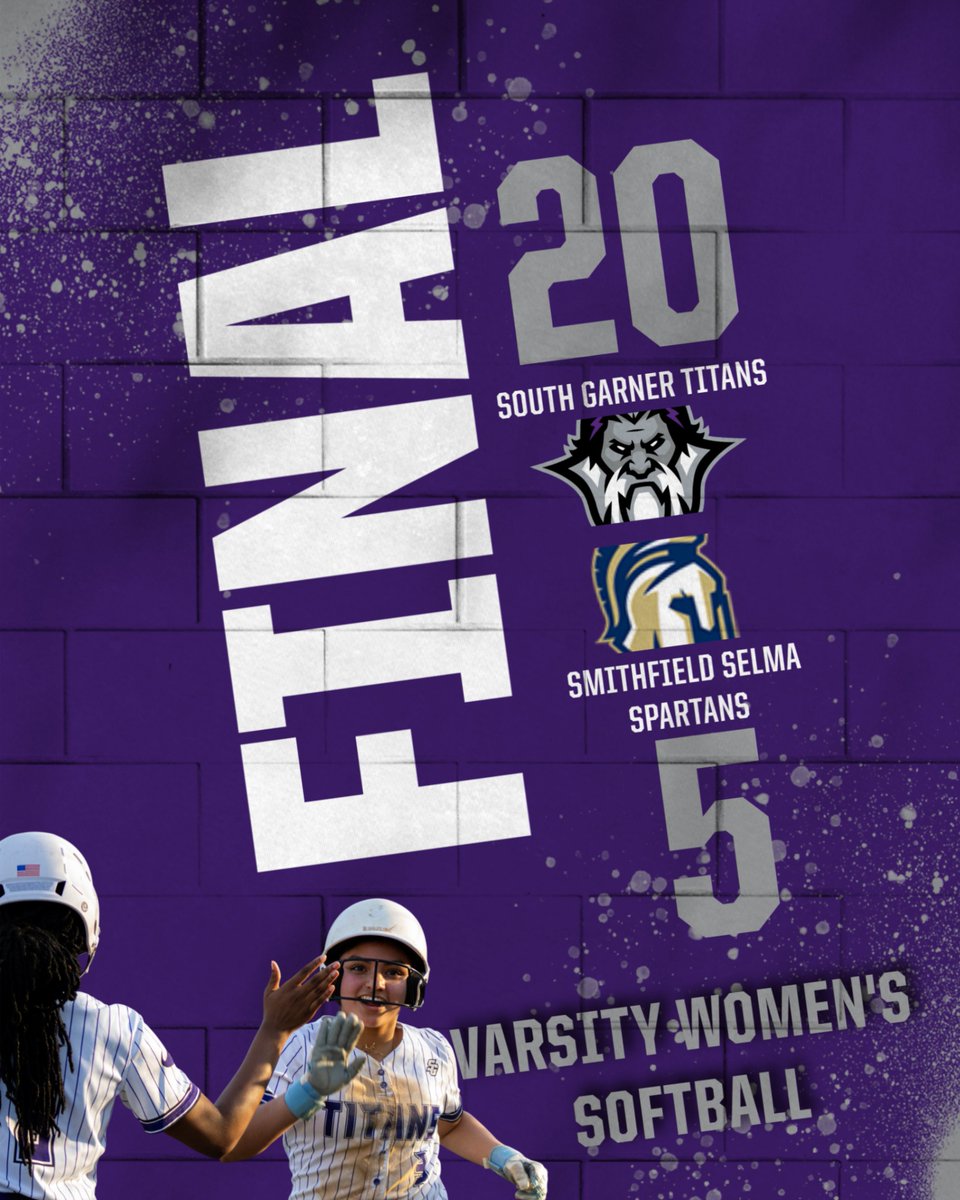 SouthGarnerAD's tweet photo. 🔥 DOMINANT WIN FOR SOUTH GARNER SOFTBALL! 🔥

The Titans came out swinging and never looked back, taking down Smithfield-Selma in a BIG way, 20-5! 💜🥎

Proud of the way these ladies continue to compete and represent! #RespectTheSouth #TitanUp https://t.co/EGyO9qCbw2