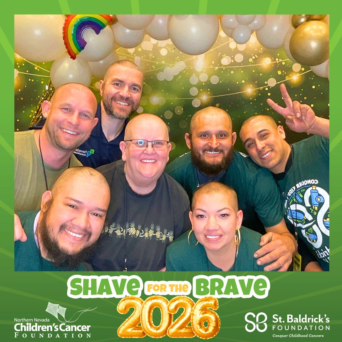 EmployNVNorth's tweet image. Several of our incredible staff from EmployNV and @VRNevada proudly raised funds in support of the @StBaldricks Foundation to help children with cancer and some even gave up their hair at the Shave for the Brave event to support the cause! #MakeADifference #CommunityStrong 🍀💚