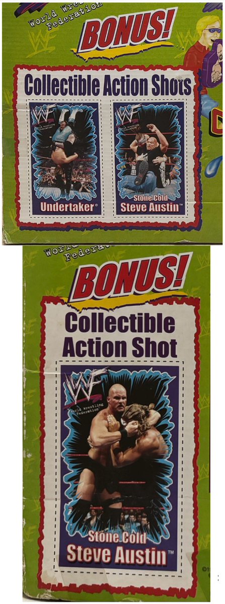 NickGinoK1's tweet photo. #MailDay: Happy Belated 3:16 Day!
A cool set of trading cards of Stone Cold Steve Austin and Undertaker on the back of these WWF Aqua Blaster/Aqua Attack boxes!
#WrestlingTradingCards #tradingcards #wrestlingcards #planettoys @WWE #316Day @steveaustinBSR https://t.co/2jTBiD3P0v