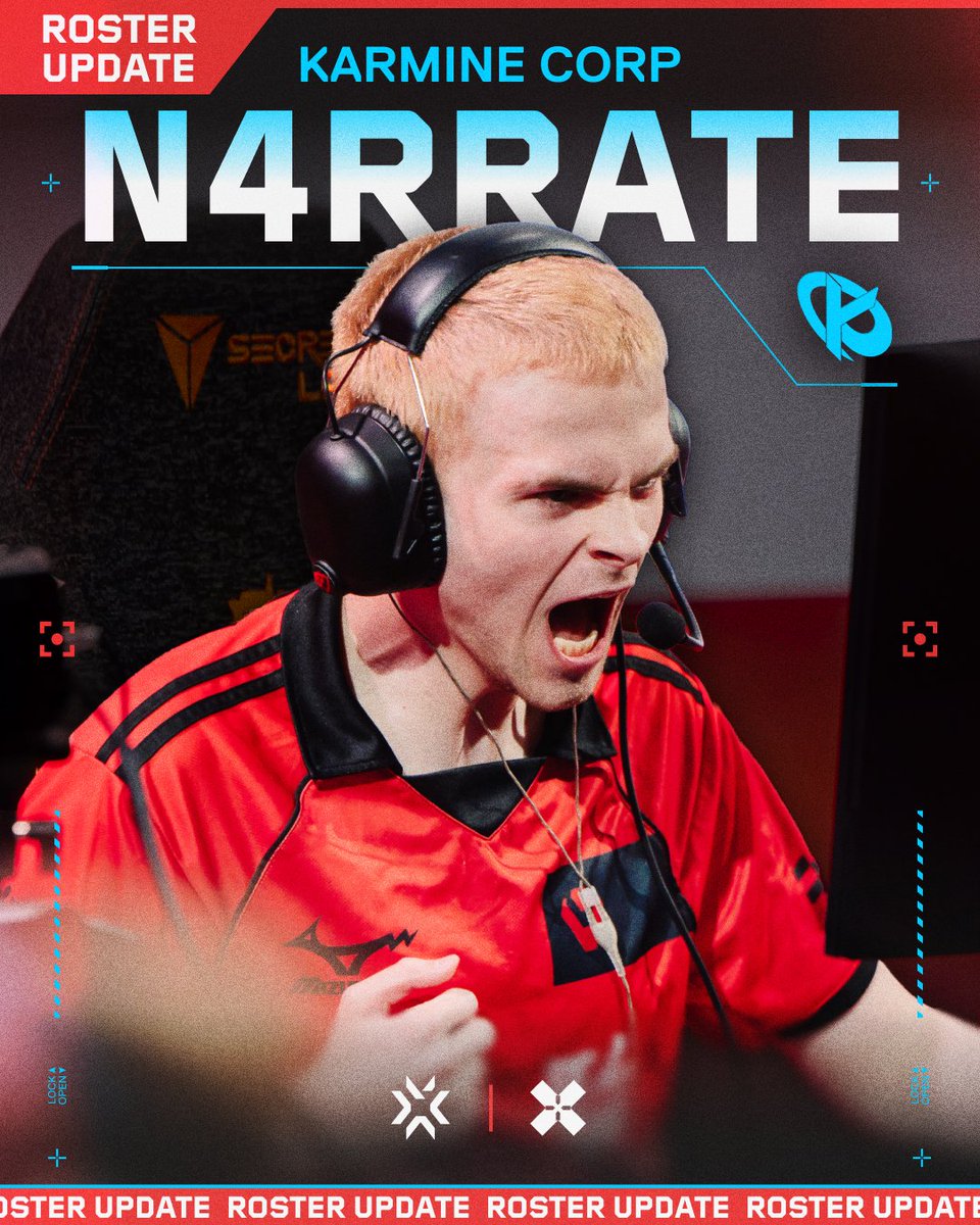 ValorantEsports's tweet image. Back to where he made his #VCT debut, @N4RRATE rejoins @KarmineCorp!