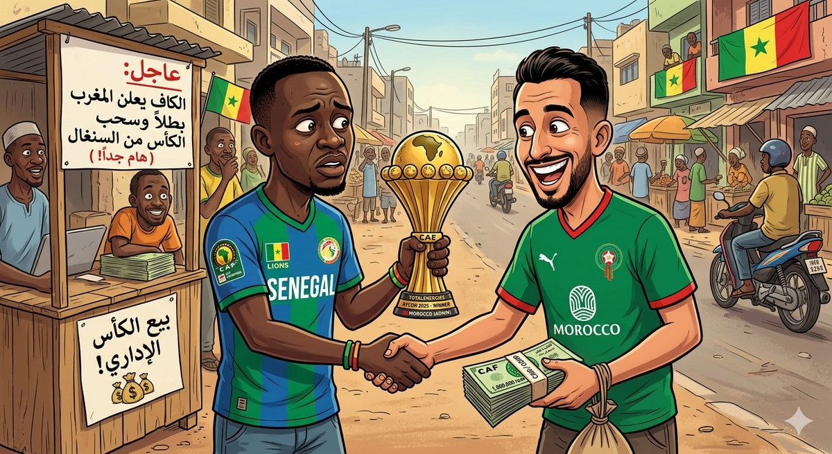 Mansey19's tweet photo. #كأس_أمم_إفريقيا
لجنة الاستئناف في الاتحاد الإفريقي لكرة القدم تعتبر منتخب السنغال خاسراً أمام المغرب 0 - 3 في نهائي كأس أمم إفريقيا
https://t.co/Znb1L6Ptrf https://t.co/bulXHZq7bA