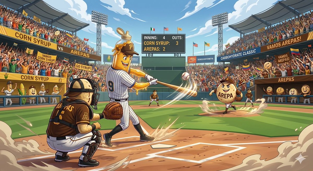 Today's game: Arepas vs Corn Syrup