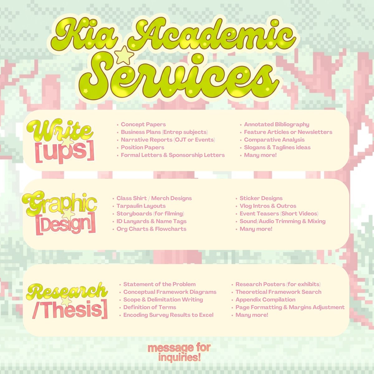 KIA | ESSAY, THESIS WRITER, RESEARCHER & EDITING tweet media